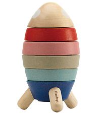 PlanToys Houten Speelgoed - Raket stapelen - 11 Onderdelen PlanToys Houten Speelgoed - Raket stapelen - 11 Onderdelen