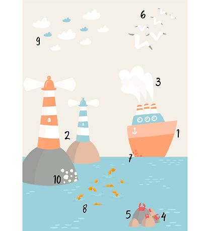 Citatplakat Poster - A3 - Number poster - The Port