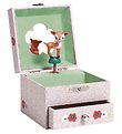 Djeco Trinket Box - 8.5x10.5x10.5 cm - Wood Fawn Djeco Trinket Box - 8.5x10.5x10.5 cm - Wood Fawn