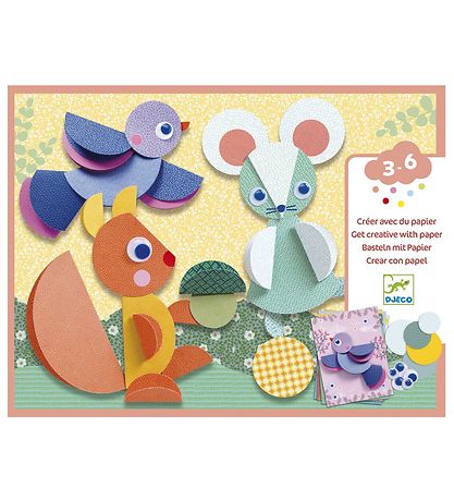 Set de Création Djeco - Collage - La Forêt Set de Création Djeco - Collage - La Forêt