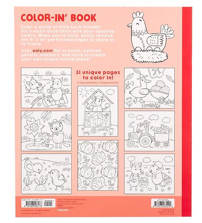 Ooly Colouring Book - Little Farm Friends Ooly Colouring Book - Little Farm Friends