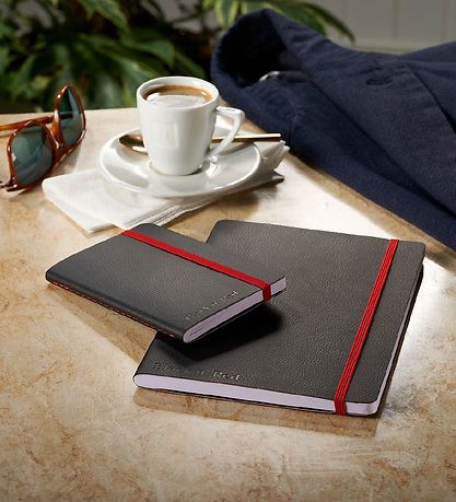 Oxford Notebook - Soft Etui - liniert - A6 - Schwarz/Rot