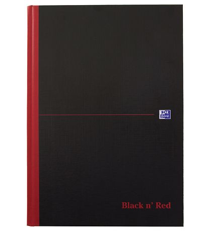 Oxford Notitieboekje - Hard Etui - Gevoerd - A4 - Zwart/Rood