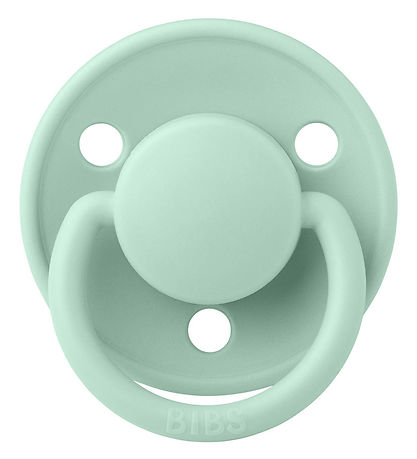 BIBS De Lux Pacifiers - Size 2 - 2-Pack - Round - Nordic Mint/Ic