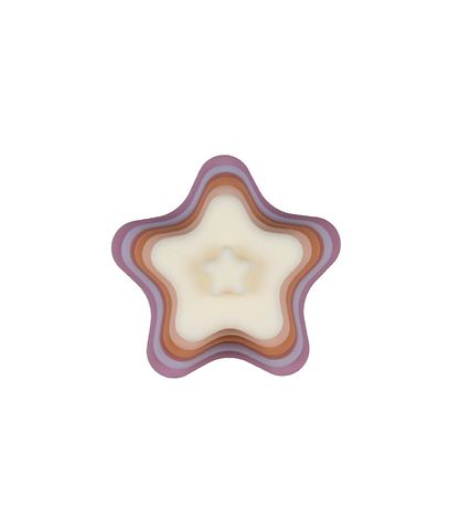 Petit Monkey Stacking Tower Stars - Silicone - Purple/Pink Mix Petit Monkey Stacking Tower Stars - Silicone - Purple/Pink Mix