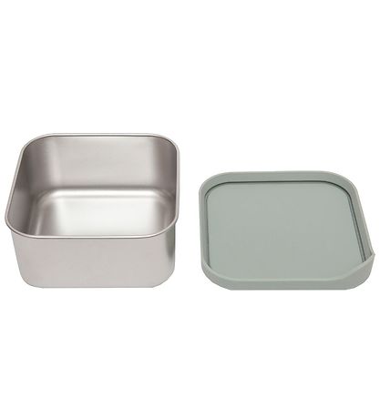 Petit Monkey Matboks - Lucy - Rustfritt Steel - Sage Green