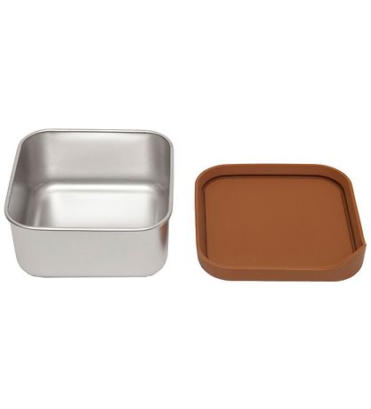 Petit Monkey Lunchbox - Mae - Stainless Steel - Baked Clay Petit Monkey Lunchbox - Mae - Stainless Steel - Baked Clay