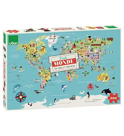Puzzle Vilac - 500 Briques - Le monde d'Ingela Arrhenius Puzzle Vilac - 500 Briques - Le monde d'Ingela Arrhenius