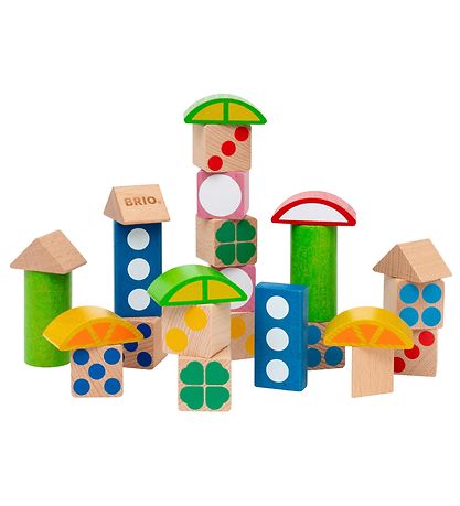 BRIO Building Blocks w. Pattern - 25 Parts - Multicolour 30112 BRIO Building Blocks w. Pattern - 25 Parts - Multicolour 30112