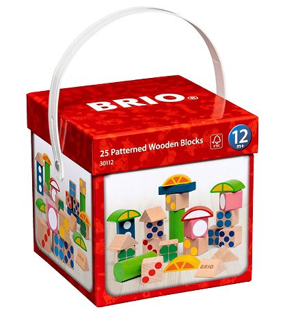 BRIO Building Blocks w. Pattern - 25 Parts - Multicolour 30112 BRIO Building Blocks w. Pattern - 25 Parts - Multicolour 30112