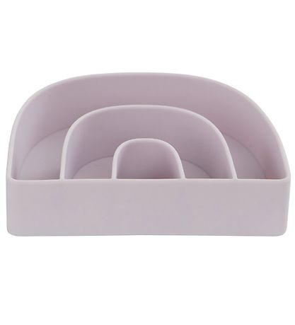 Assiette et Bol OYOY - Silicone - Rainbow - Lavender/Caramel Assiette et Bol OYOY - Silicone - Rainbow - Lavender/Caramel