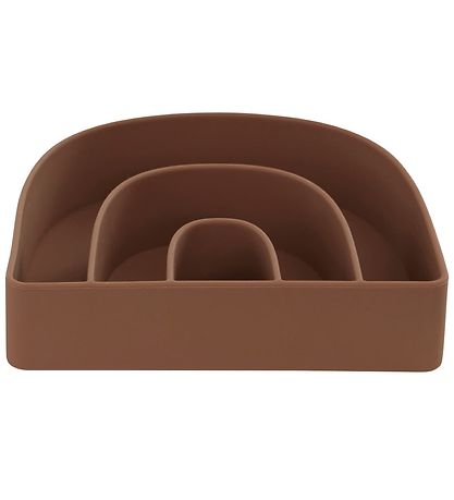 OYOY Lautanen & Kulho - Silikoni - Rainbow - Rose/Fudge OYOY Lautanen & Kulho - Silikoni - Rainbow - Rose/Fudge