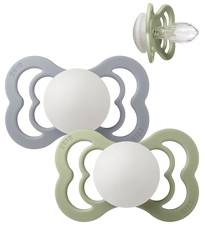 Supreme+ Tétine lumineuses BIBS - Taille 2 - 2 Pack - Symétrique Supreme+ Tétine lumineuses BIBS - Taille 2 - 2 Pack - Symétrique