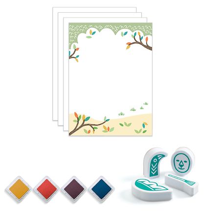 Djeco Stamp Set - Mix & Match - Funny animal Djeco Stamp Set - Mix & Match - Funny animal