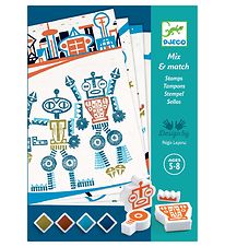Djeco Stamp Set - Mix & Match - Alien robots Djeco Stamp Set - Mix & Match - Alien robots
