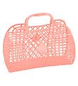 Sun Jellies Little Folding Basket - Retro - 26x21x12 cm - Peach Sun Jellies Little Folding Basket - Retro - 26x21x12 cm - Peach