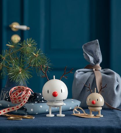 Hoptimist Medium+ Bumble Reindeer - 10 cm - White