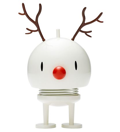 Hoptimist Medium+ Bumble Reindeer - 10 cm - White