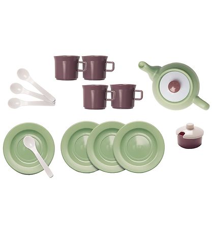 Dantoy Tea Cup - 14 Parts - Green Garden Dantoy Tea Cup - 14 Parts - Green Garden