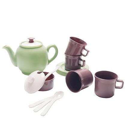 Dantoy Tea Cup - 14 Parts - Green Garden Dantoy Tea Cup - 14 Parts - Green Garden