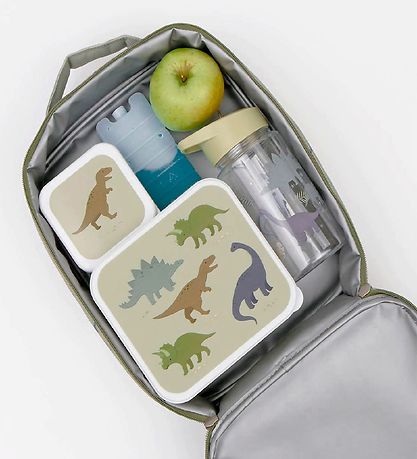 A Little Lovely Company Kühltasche - Grün m. Dinosaur A Little Lovely Company Kühltasche - Grün m. Dinosaur