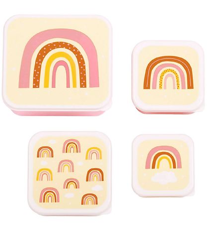 A Little Lovely Company Brotdosen-Set - 4 st. - Regenbogen A Little Lovely Company Brotdosen-Set - 4 st. - Regenbogen