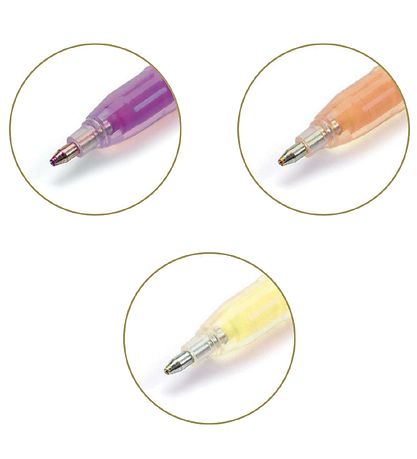 Djeco Kuulakärkikynät - 6 kpl. - Stylos Gel Fluo