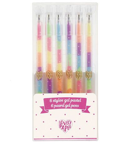 Djeco Kuulakärkikynät - 6 kpl. - Stylos Gel Fluo
