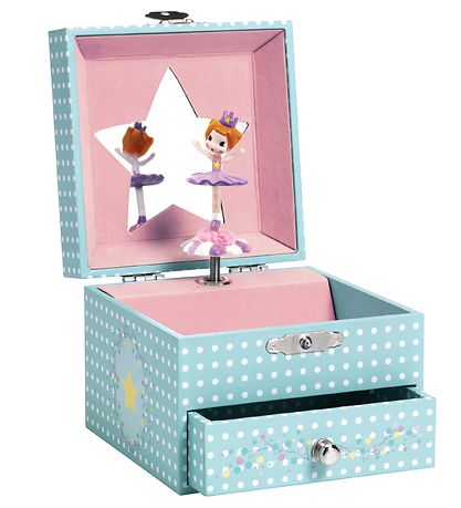 Djeco Trinket Box w. Music - Delicate Ballerina Djeco Trinket Box w. Music - Delicate Ballerina