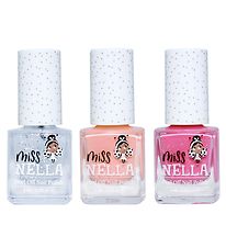 Miss Nella Nail Polish - 3-Pack - Peach Slushie/Confetti Clouds/ Miss Nella Nail Polish - 3-Pack - Peach Slushie/Confetti Clouds/