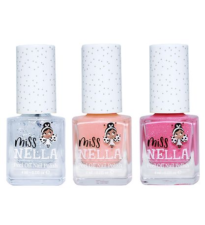 Miss Nella Nagellack - 3er-Pack - Peach Slushie/Confetti Clouds/