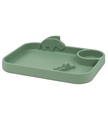 Assiette Done by Deer - Silicone - Peekaboo - Deer Friends Vert