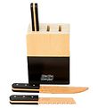 MaMaMeMo Knife block w. 3 Knives - Wood MaMaMeMo Knife block w. 3 Knives - Wood