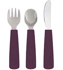 We Might Be Tiny Cutlery - 3 Parts - Plum We Might Be Tiny Cutlery - 3 Parts - Plum