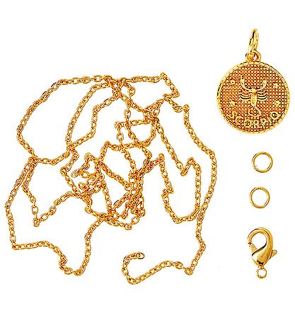 Me&My BOX Necklace w. Zodiac Signs - Scorpion - Gold Plated Me&My BOX Necklace w. Zodiac Signs - Scorpion - Gold Plated