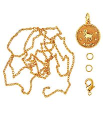 Me&My BOX Necklace w. Zodiac Signs - Aries - Gold Plated Me&My BOX Necklace w. Zodiac Signs - Aries - Gold Plated