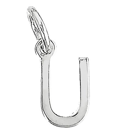 Me&My BOX Necklace w. Letter - U - Silver plated