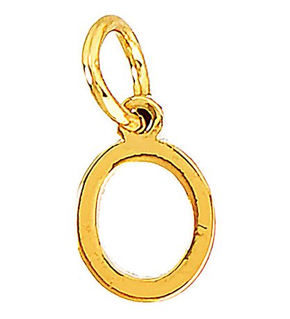 Me&My BOX Necklace w. Letter - O - Gold plated