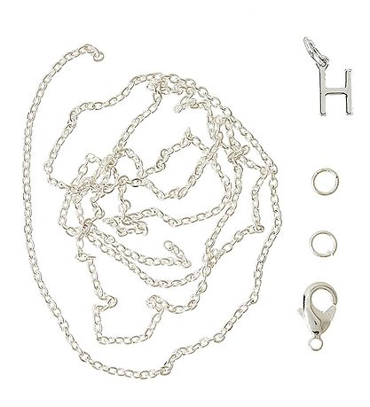 Me&My BOX Necklace w. Letter - H - Silver plated Me&My BOX Necklace w. Letter - H - Silver plated