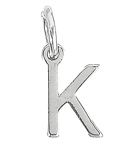 Me&My BOX Necklace w. Letter - K - Silver plated