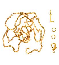 Me&My BOX Necklace w. Letter - L - Gold plated Me&My BOX Necklace w. Letter - L - Gold plated