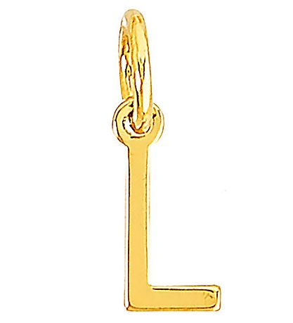 Me&My BOX Necklace w. Letter - L - Gold plated