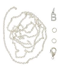 Me&My BOX Necklace w. Letter - B - Silver plated Me&My BOX Necklace w. Letter - B - Silver plated