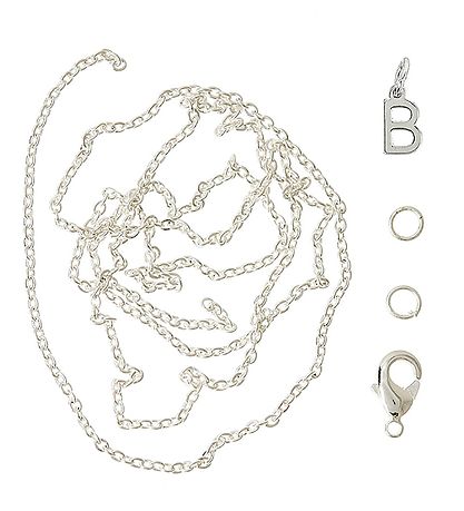 Me&My BOX Ketting m. Letter - B - Verzilverd Me&My BOX Ketting m. Letter - B - Verzilverd