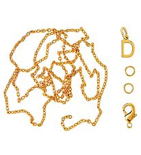 Me&My BOX Necklace w. Letter - D - Gold plated Me&My BOX Necklace w. Letter - D - Gold plated