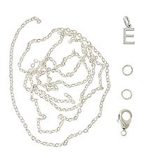 Me&My BOX Necklace w. Letter - E - Silver plated Me&My BOX Necklace w. Letter - E - Silver plated