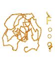 Me&My BOX Necklace w. Letter - F - Gold plated Me&My BOX Necklace w. Letter - F - Gold plated