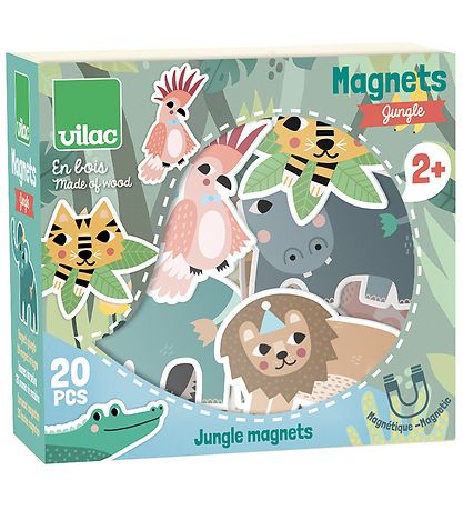 Vilac Magnets - 20 Parts - Jungle Vilac Magnets - 20 Parts - Jungle