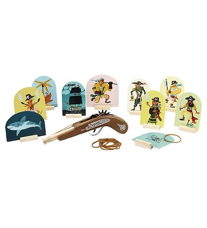 Vilac Elastic Gun - Wood - Pirate Vilac Elastic Gun - Wood - Pirate