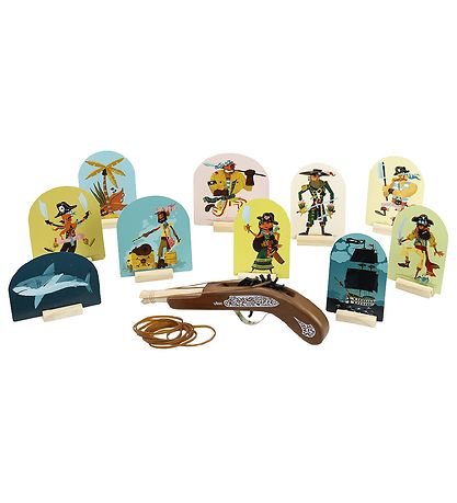 Vilac Elastic Gun - Wood - Pirate Vilac Elastic Gun - Wood - Pirate